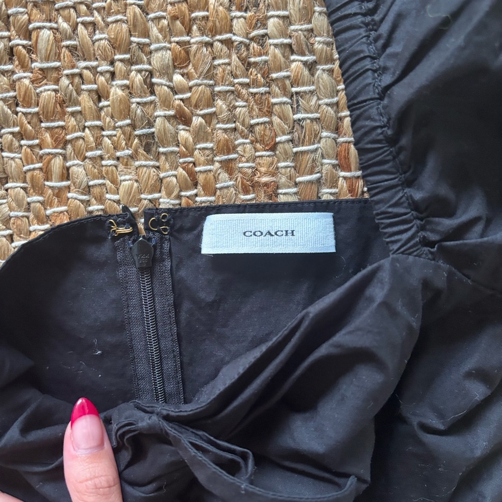 Coach Black Puff Sleeve Dress - Picture 2 of 2